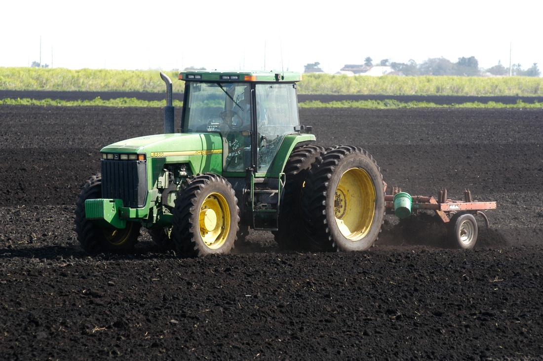 Tractor in a field