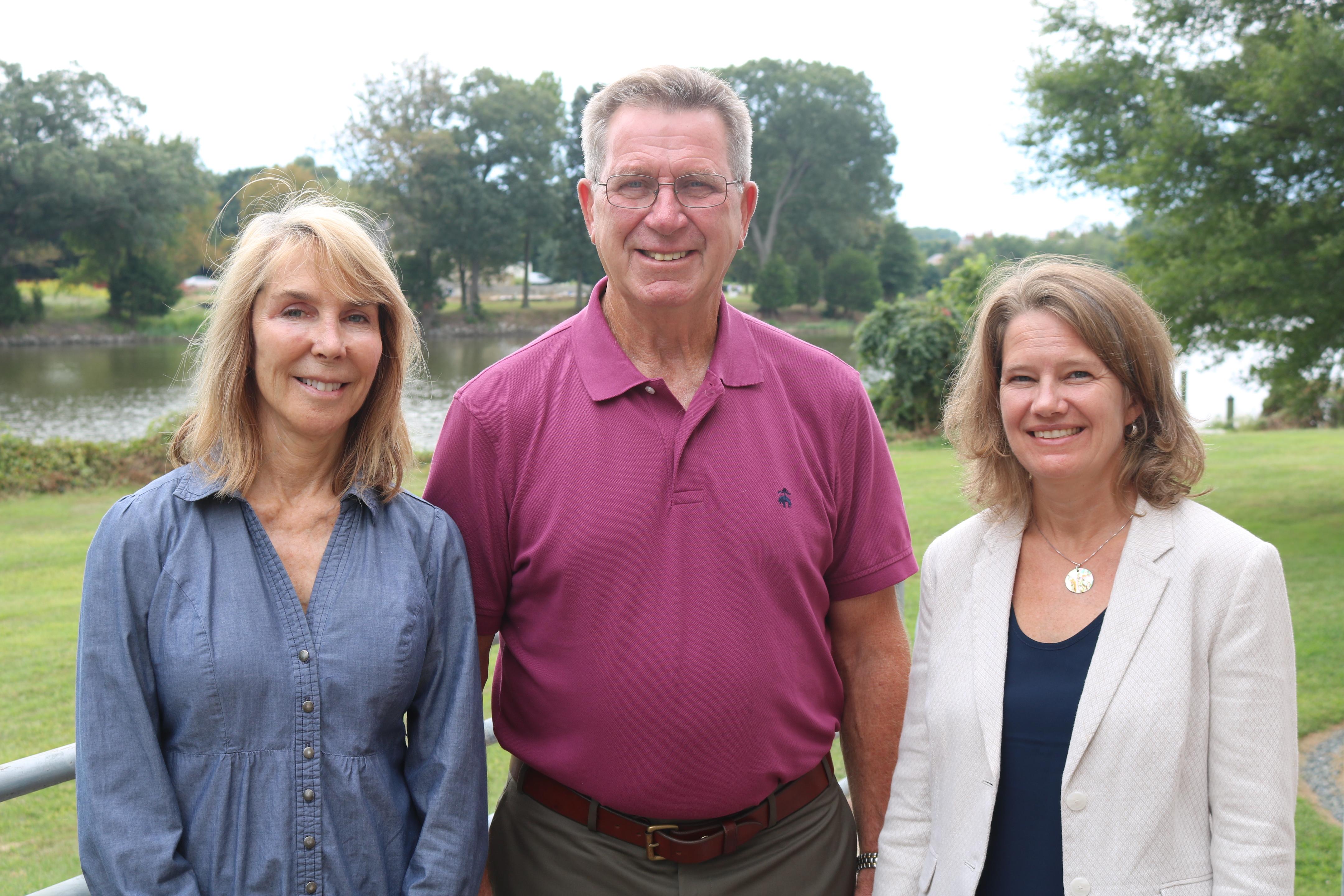 Pat Stuntz, Thomas "Mac" Middleton and Amy Jacobs are shown