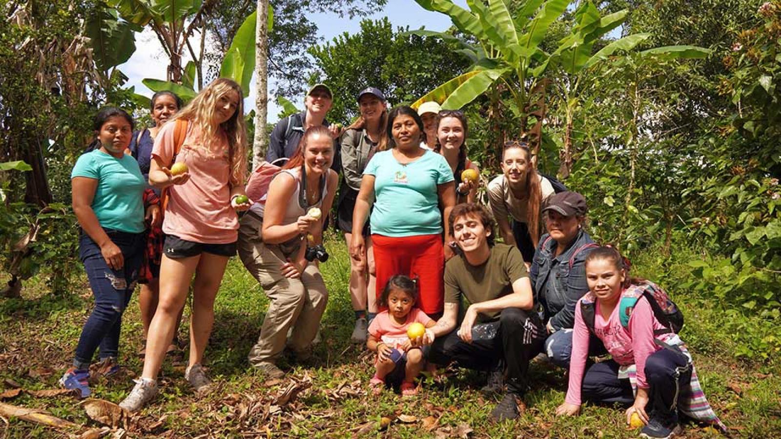 Students during a study abroad trip